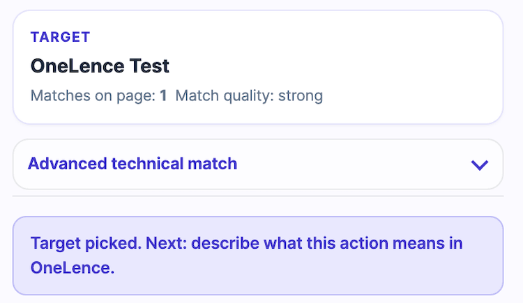 Placeholder screenshot of a picked target