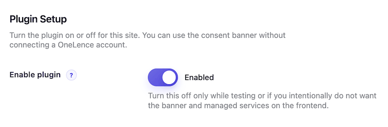 Enable the plugin in WP