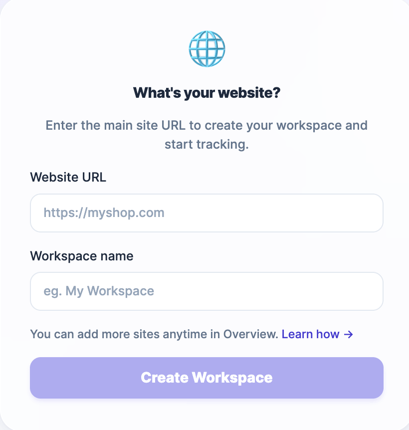 Add website and workspace