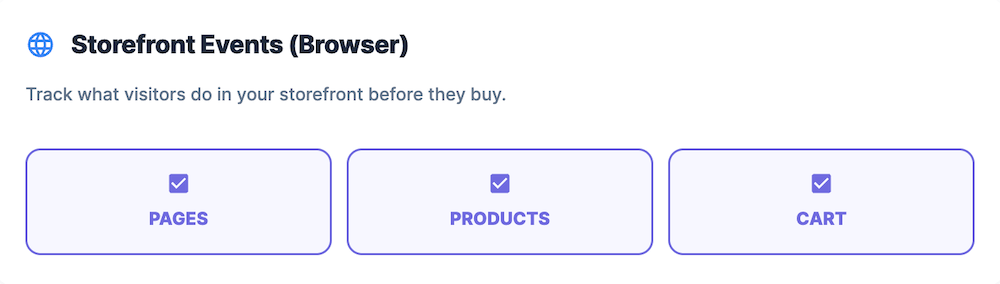 Storefront event setup in OneLence Connect