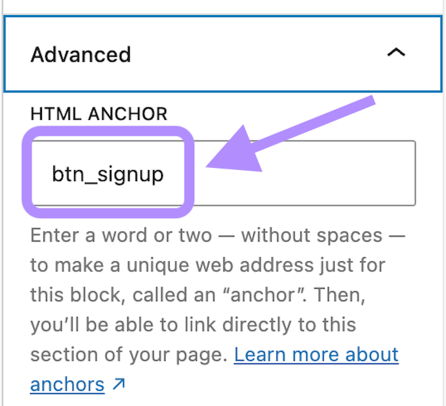 Toggle on the snippet