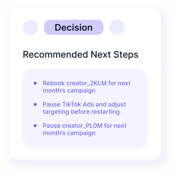 Recommended next steps